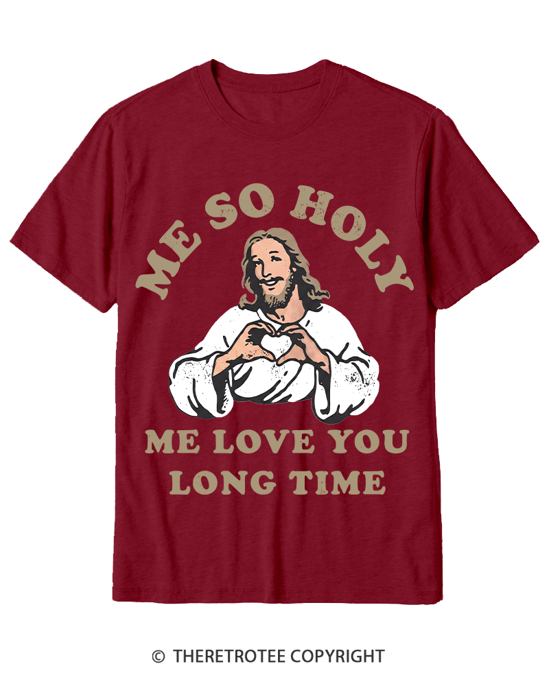 TheRetroTee Me So Holy Vintage Cotton T-Shirt