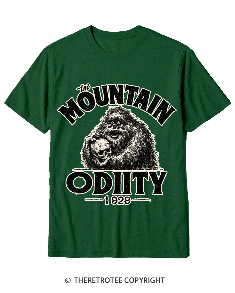 TheRetroTee Mountain Oddity Legend Cotton T-Shirt