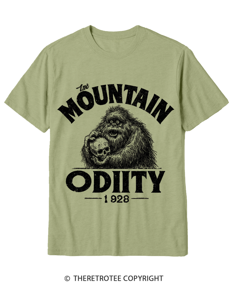 TheRetroTee Mountain Oddity Legend Cotton T-Shirt