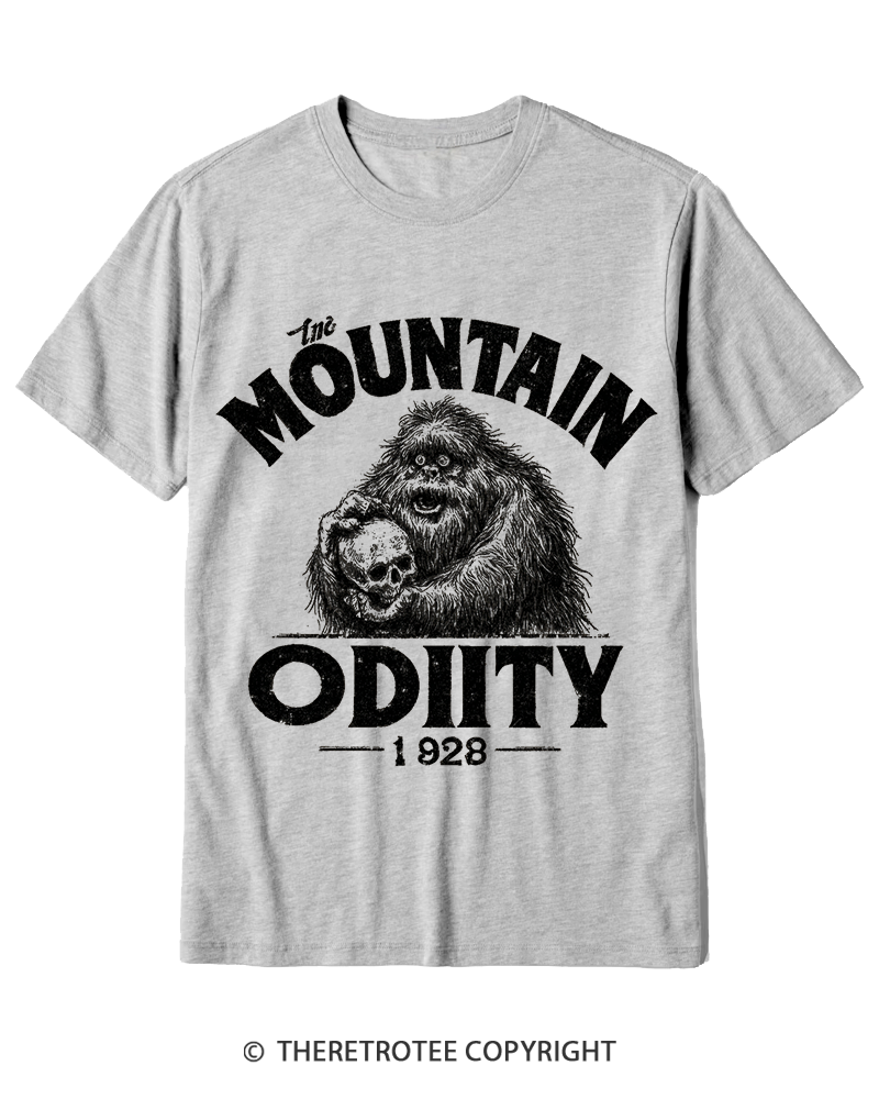 TheRetroTee Mountain Oddity Legend Cotton T-Shirt
