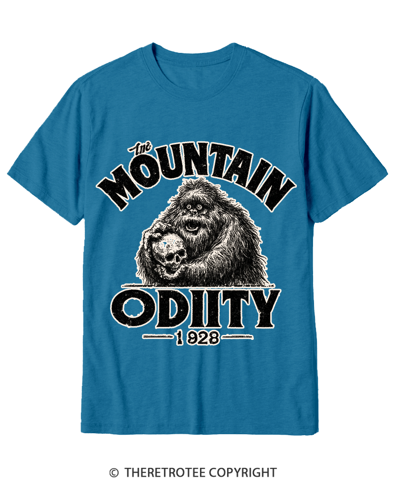 TheRetroTee Mountain Oddity Legend Cotton T-Shirt