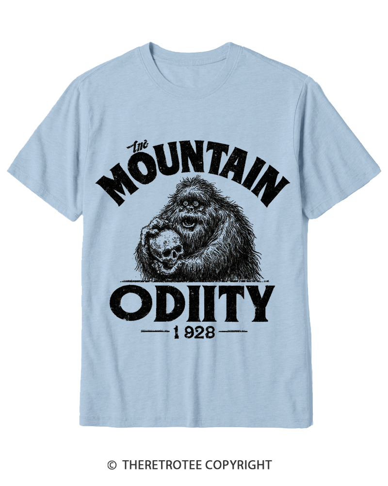 TheRetroTee Mountain Oddity Legend Cotton T-Shirt