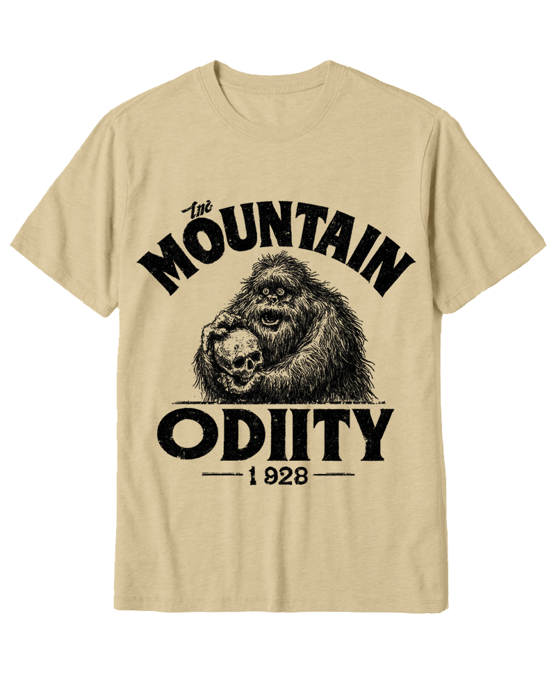 TheRetroTee Mountain Oddity Legend Cotton T-Shirt
