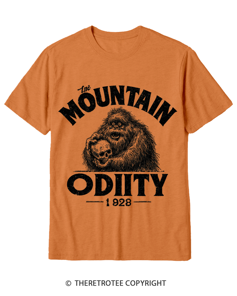 TheRetroTee Mountain Oddity Legend Cotton T-Shirt
