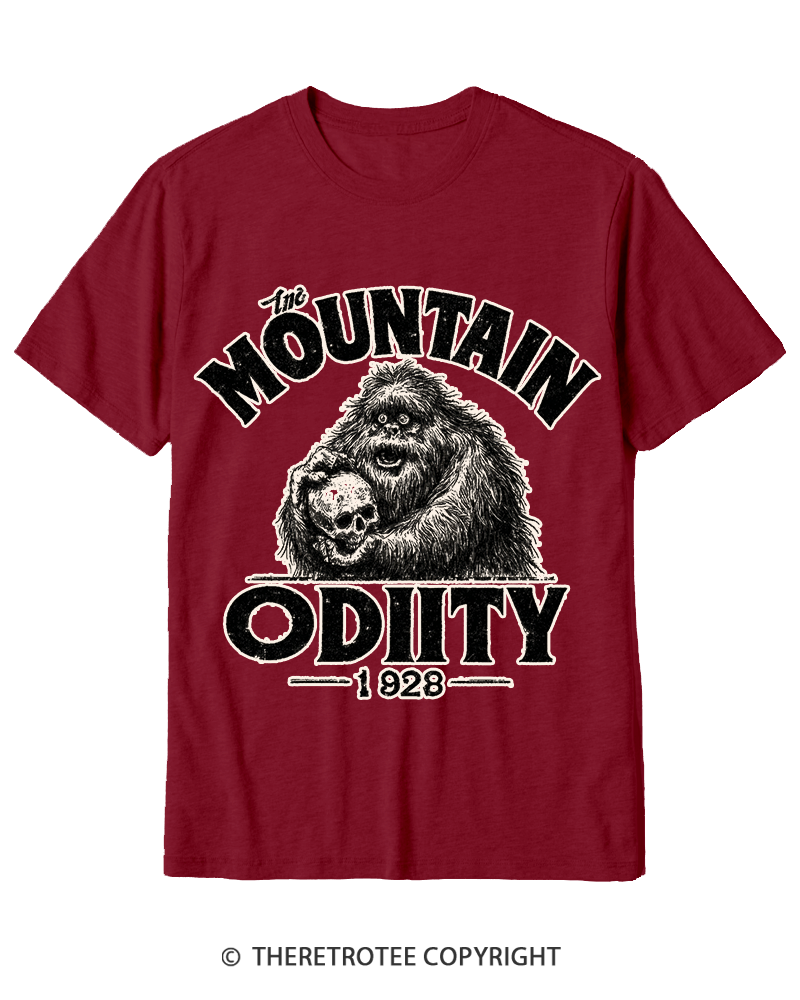 TheRetroTee Mountain Oddity Legend Cotton T-Shirt