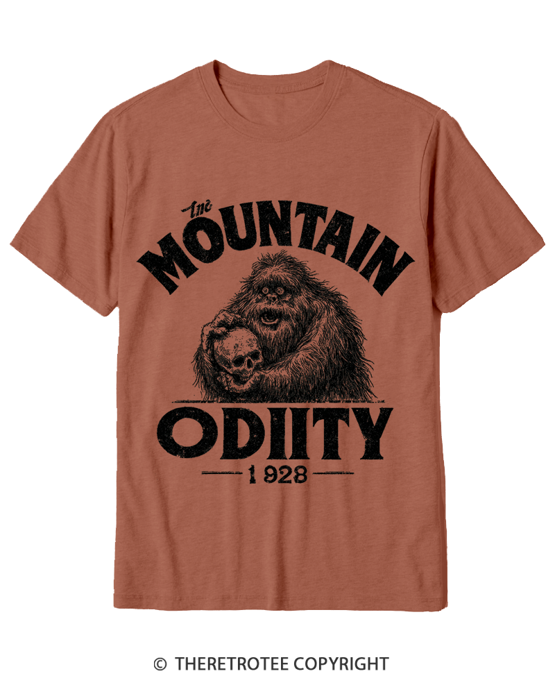 TheRetroTee Mountain Oddity Legend Cotton T-Shirt