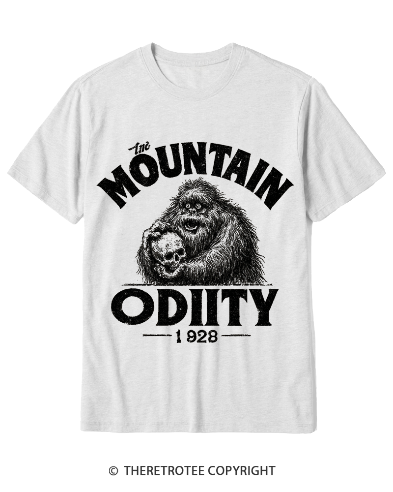 TheRetroTee Mountain Oddity Legend Cotton T-Shirt