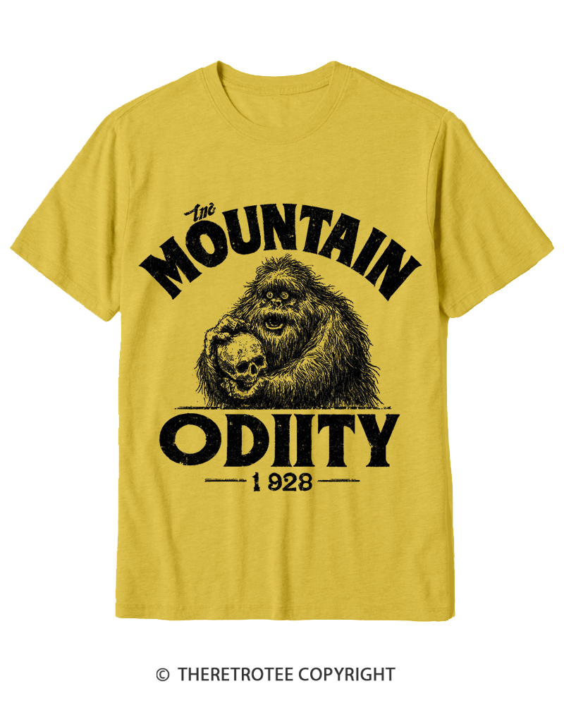 TheRetroTee Mountain Oddity Legend Cotton T-Shirt