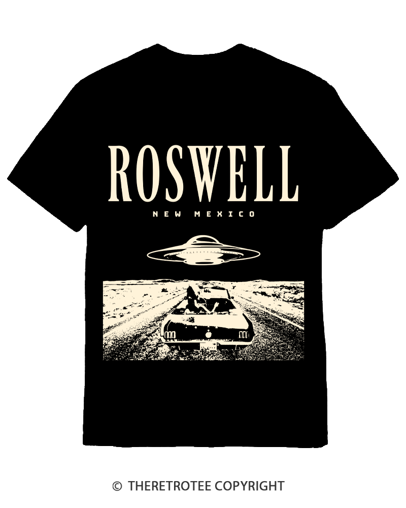 TheRetroTee Roswell Tourist 1940s Cotton T-Shirt