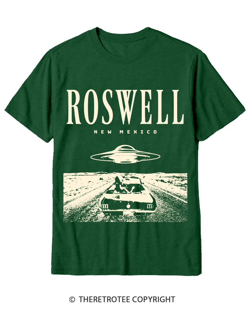 TheRetroTee Roswell Tourist 1940s Cotton T-Shirt