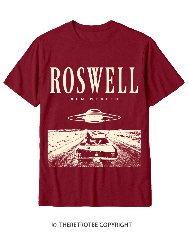 TheRetroTee Roswell Tourist 1940s Cotton T-Shirt