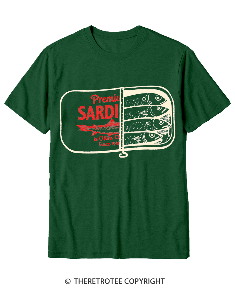 TheRetroTee Sardines 1930s Cotton T-Shirt