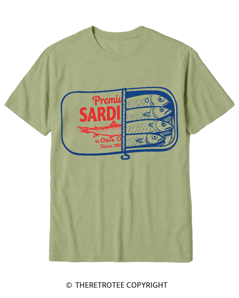 TheRetroTee Sardines 1930s Cotton T-Shirt