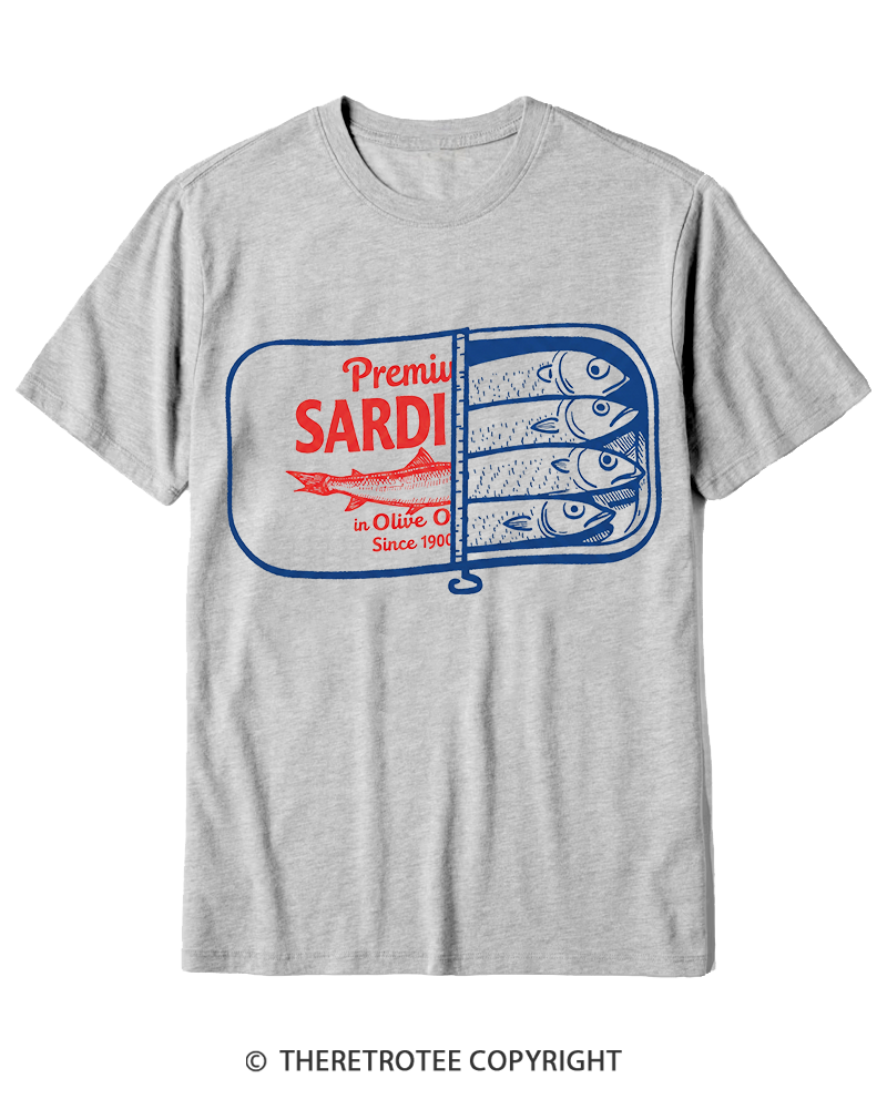TheRetroTee Sardines 1930s Cotton T-Shirt