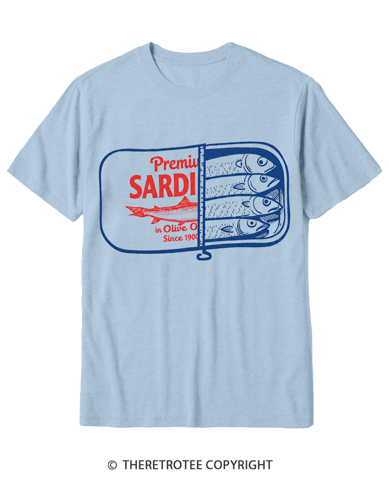 TheRetroTee Sardines 1930s Cotton T-Shirt
