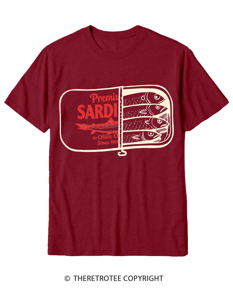 TheRetroTee Sardines 1930s Cotton T-Shirt