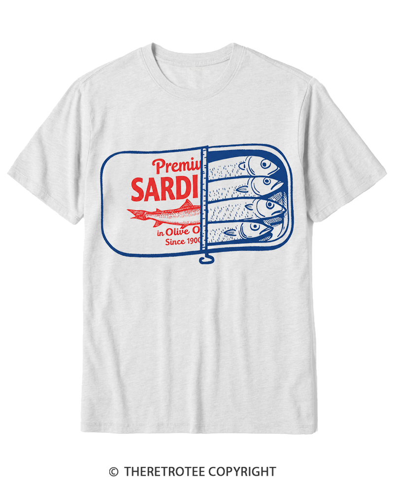 TheRetroTee Sardines 1930s Cotton T-Shirt