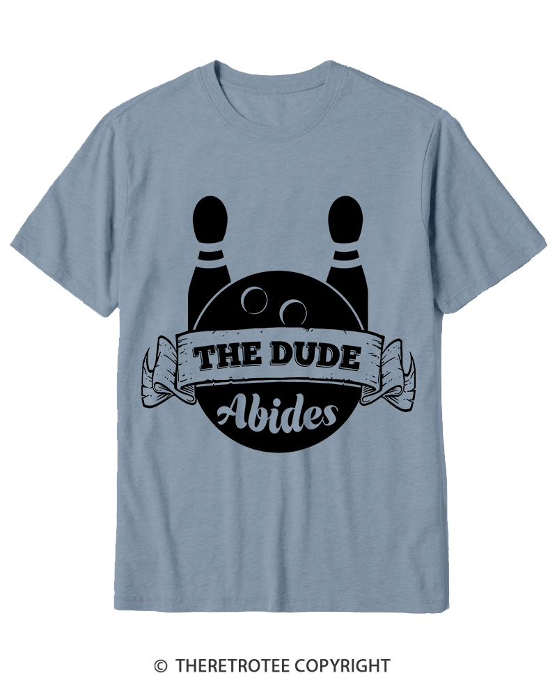 TheRetroTee The dude abides Classic 1990s Cotton T-Shirt