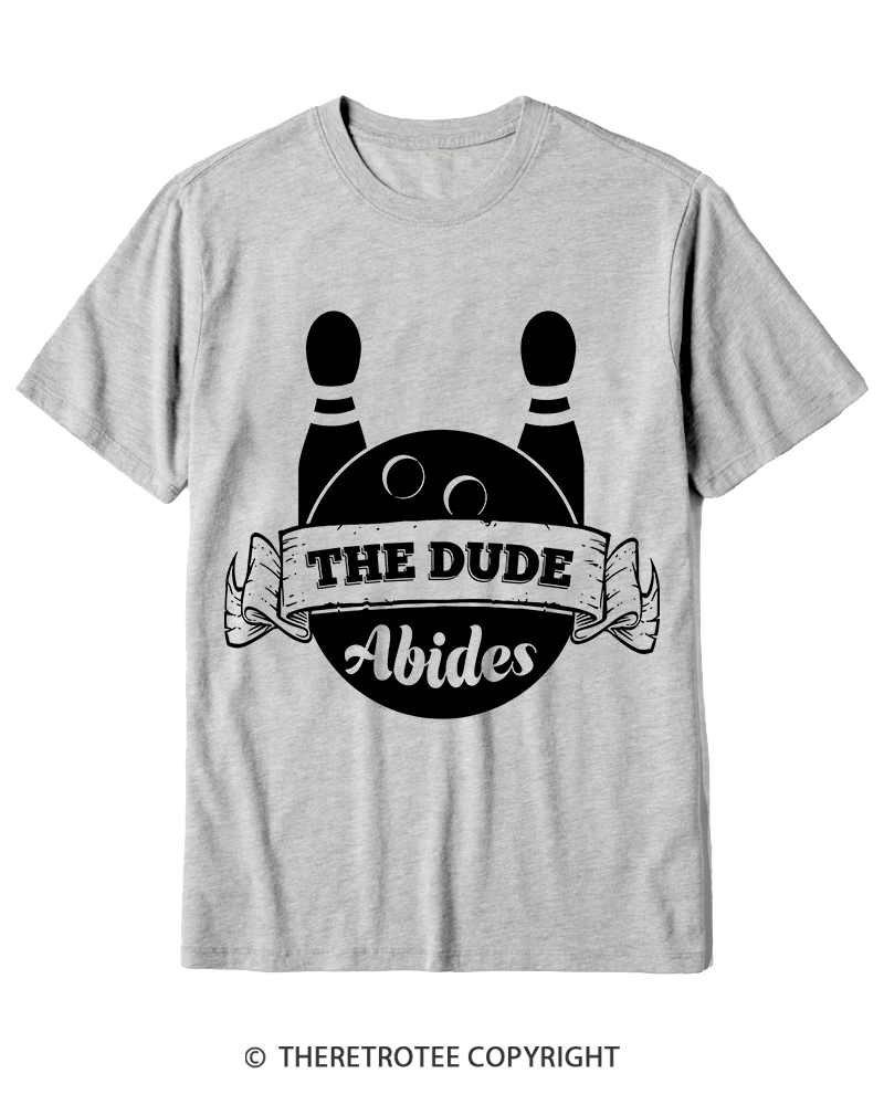 TheRetroTee The dude abides Classic 1990s Cotton T-Shirt