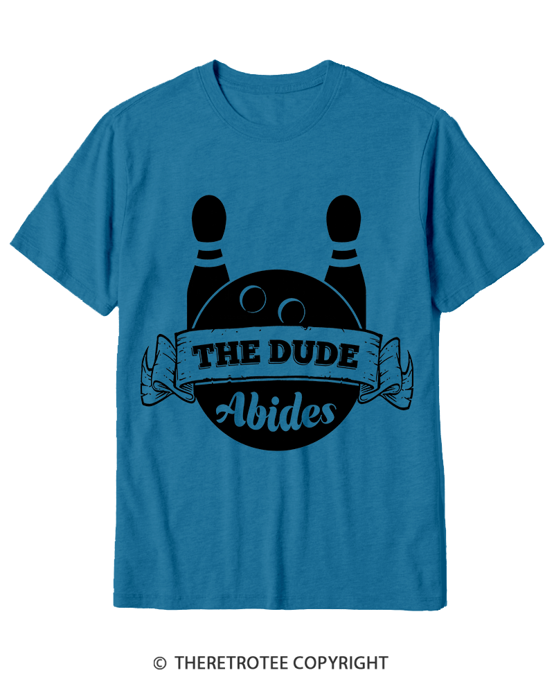 TheRetroTee The dude abides Classic 1990s Cotton T-Shirt
