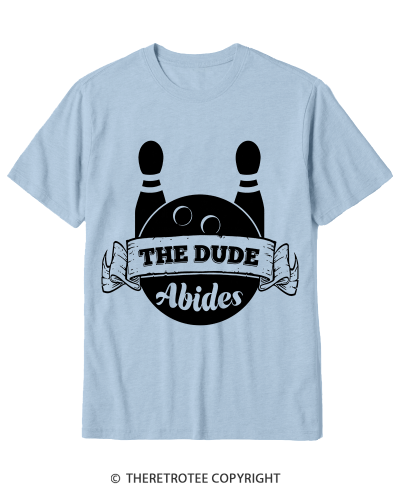 TheRetroTee The dude abides Classic 1990s Cotton T-Shirt
