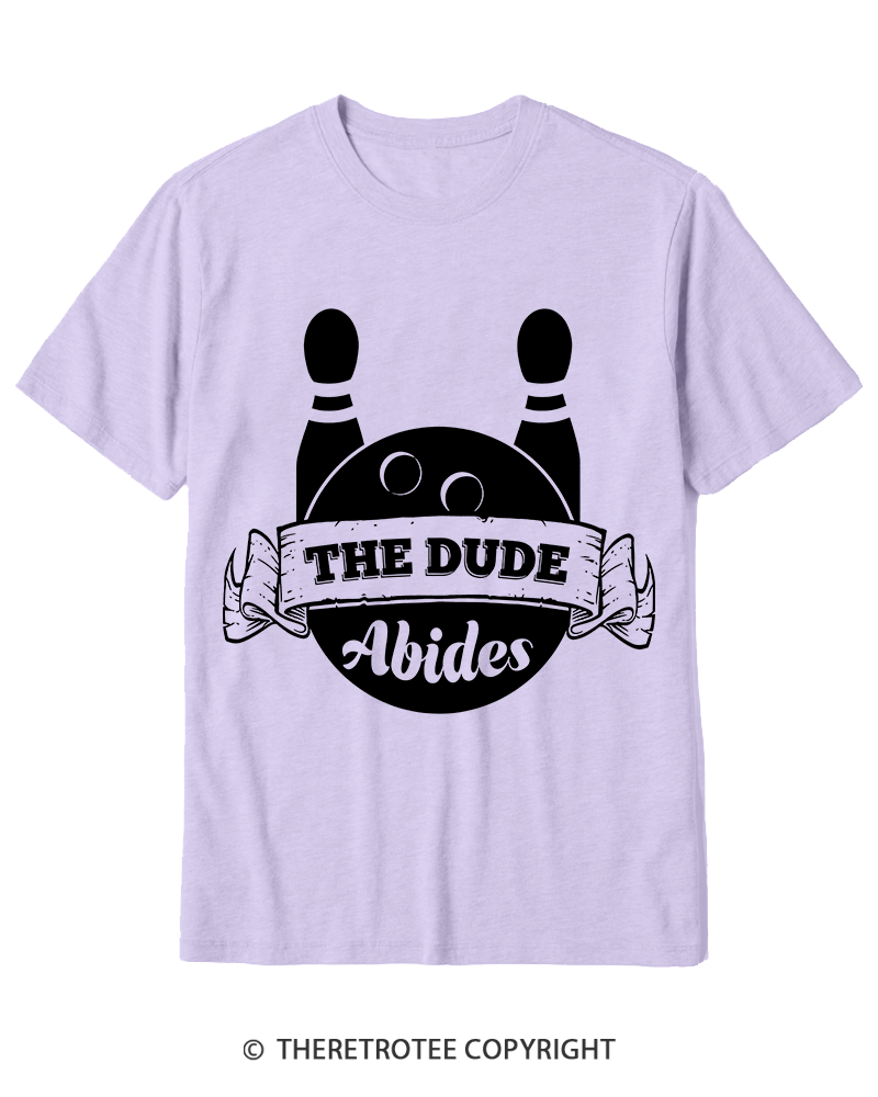 TheRetroTee The dude abides Classic 1990s Cotton T-Shirt