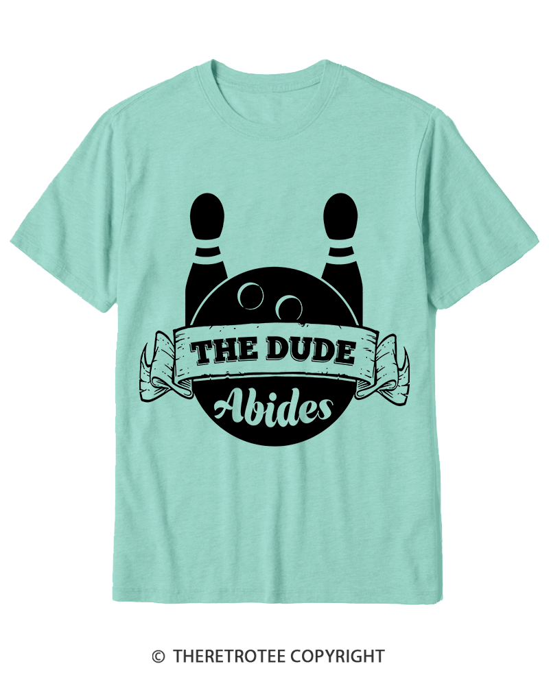 TheRetroTee The dude abides Classic 1990s Cotton T-Shirt