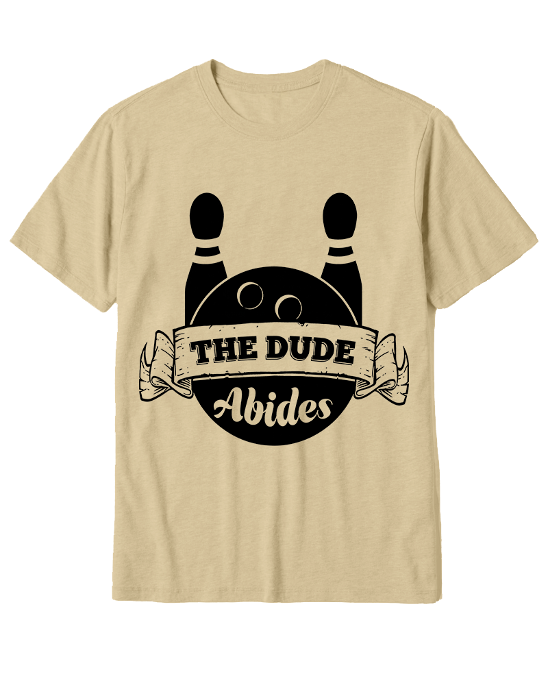 TheRetroTee The dude abides Classic 1990s Cotton T-Shirt