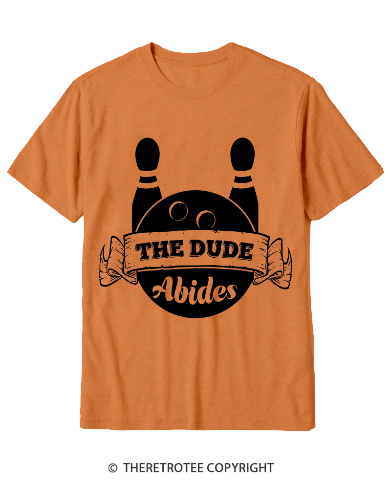 TheRetroTee The dude abides Classic 1990s Cotton T-Shirt