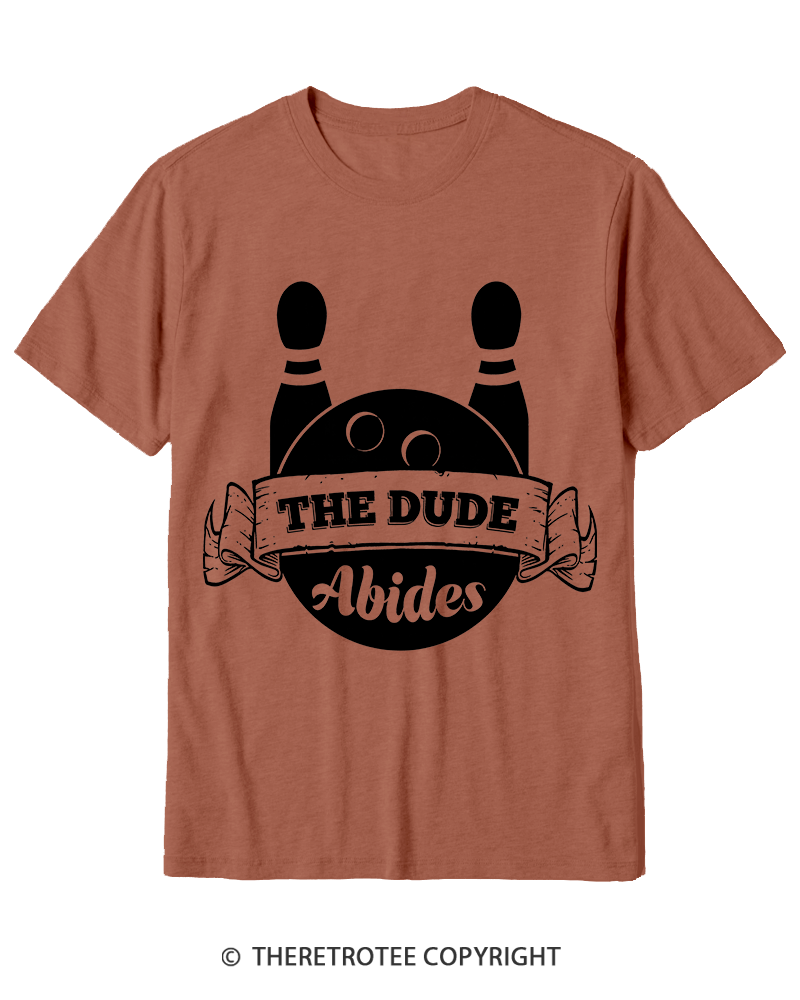 TheRetroTee The dude abides Classic 1990s Cotton T-Shirt