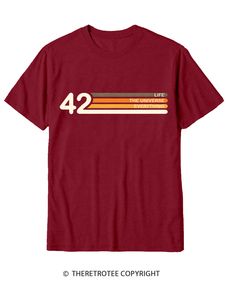 TheRetroTee The Meaning of Life Cotton T-Shirt