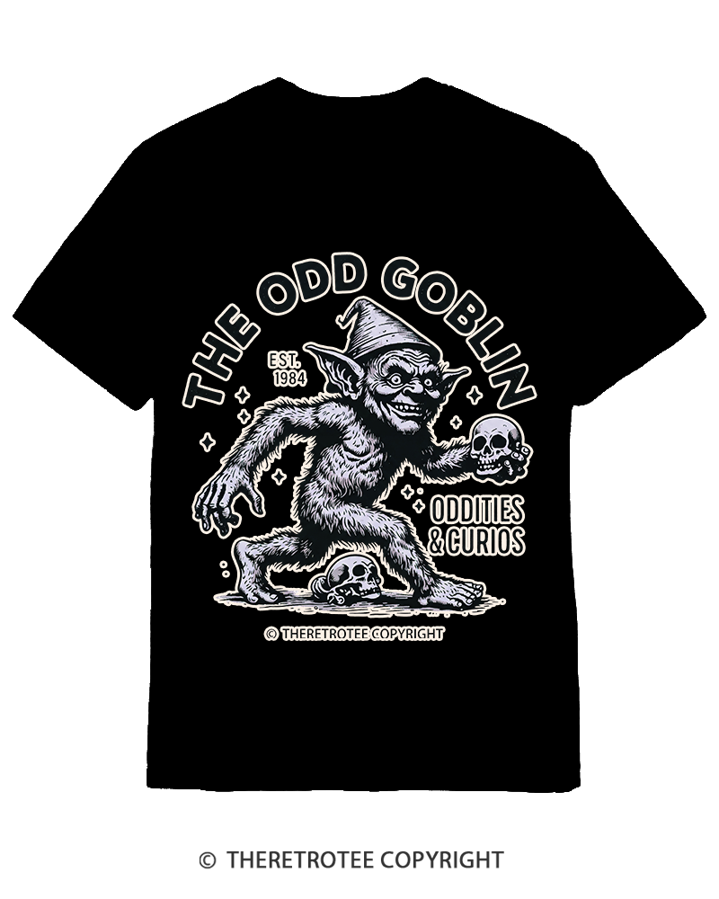 TheRetroTee The Odd Goblin Oddities and Curio Cotton T-Shirt