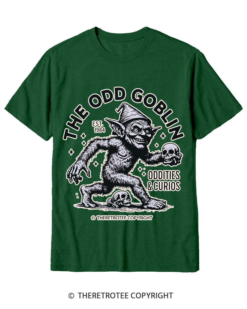 TheRetroTee The Odd Goblin Oddities and Curio Cotton T-Shirt