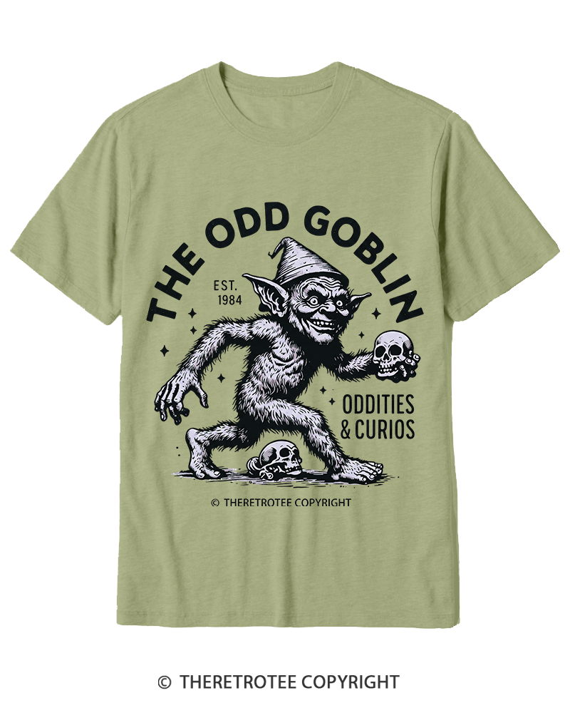 TheRetroTee The Odd Goblin Oddities and Curio Cotton T-Shirt