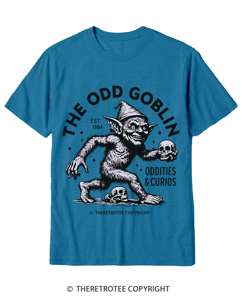 TheRetroTee The Odd Goblin Oddities and Curio Cotton T-Shirt