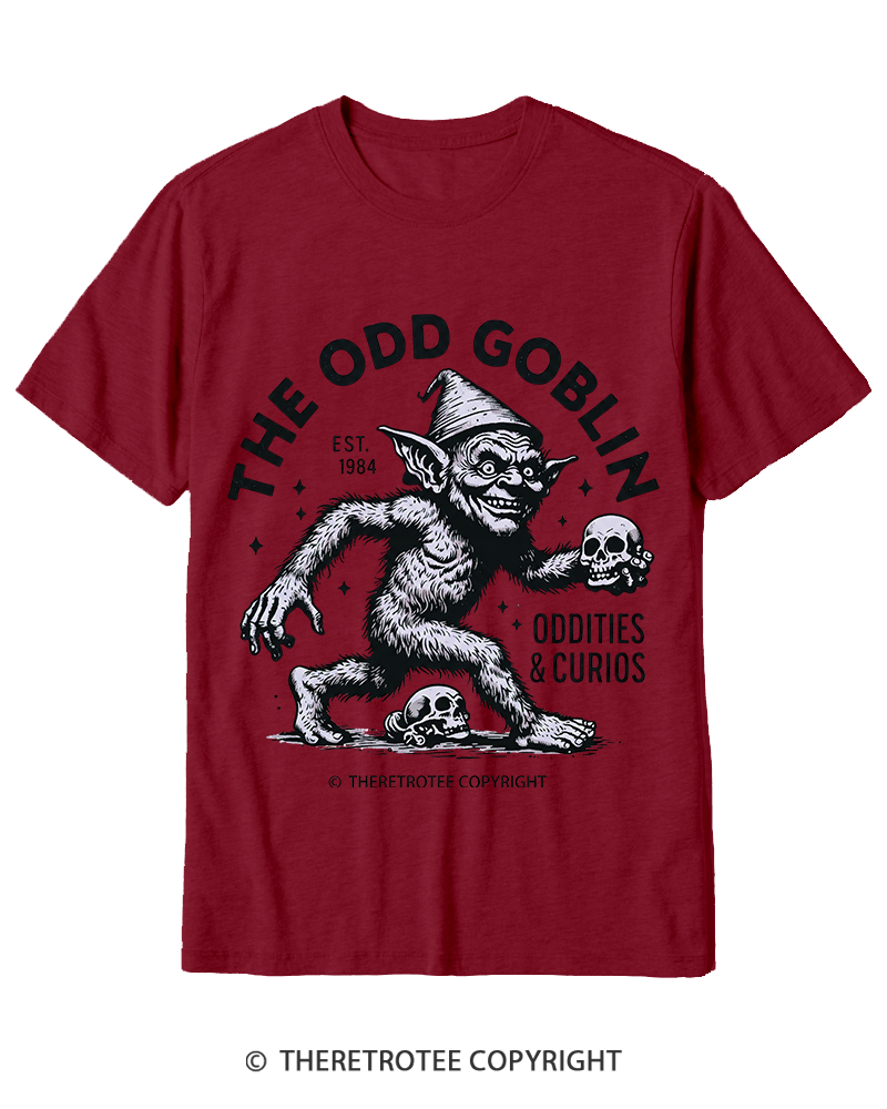 TheRetroTee The Odd Goblin Oddities and Curio Cotton T-Shirt