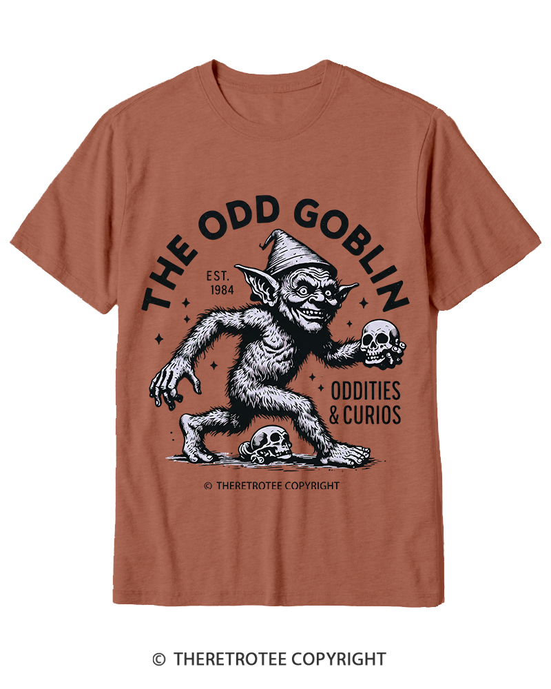 TheRetroTee The Odd Goblin Oddities and Curio Cotton T-Shirt