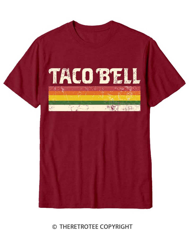 TheRetroTee Vintage Taco Paper Cotton T-Shirt