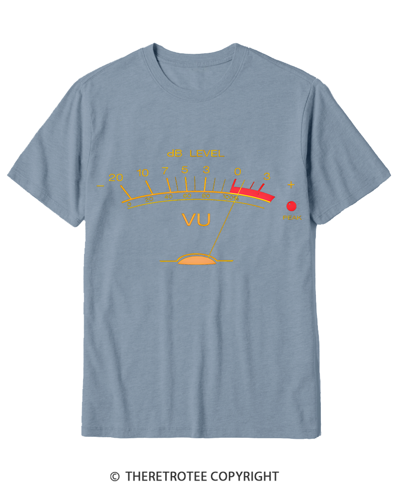 TheRetroTee Volume VU Meter Cotton T-Shirt