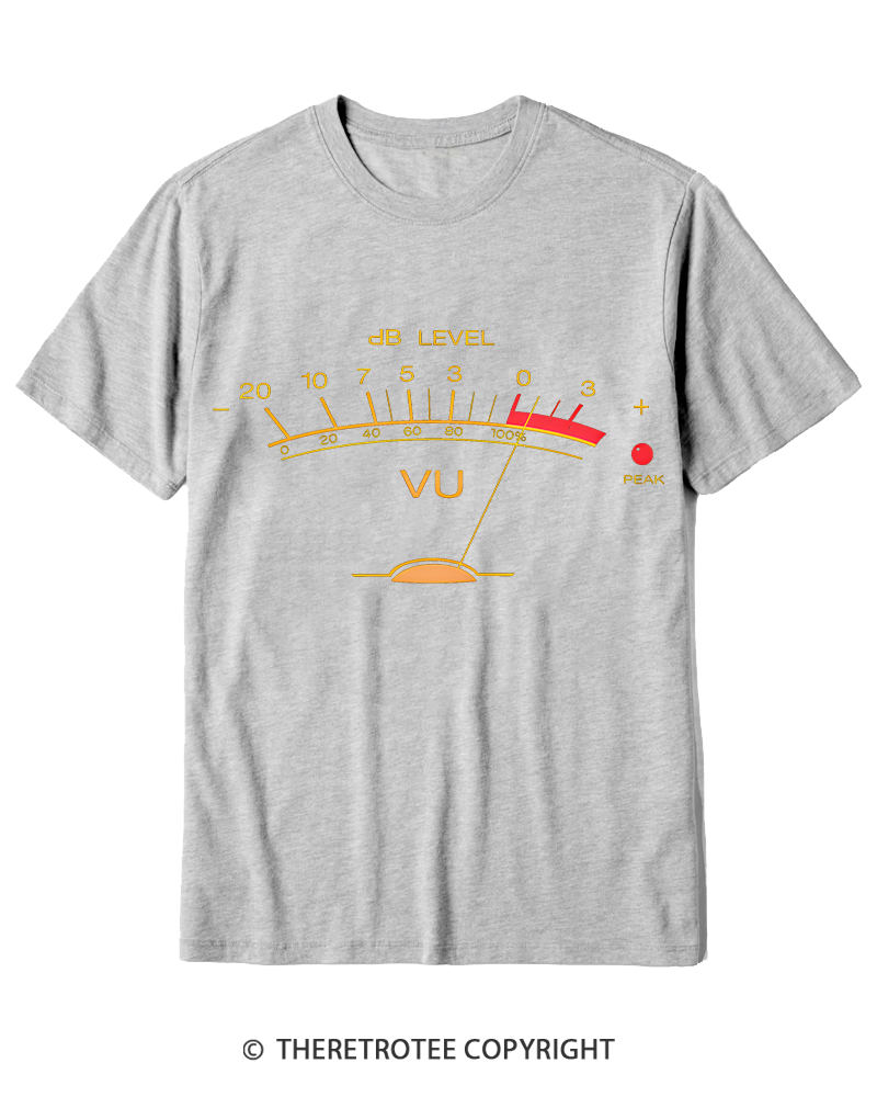 TheRetroTee Volume VU Meter Cotton T-Shirt