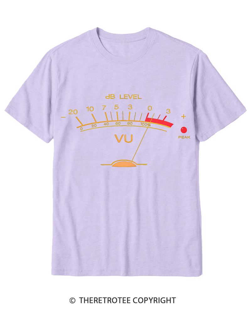 TheRetroTee Volume VU Meter Cotton T-Shirt