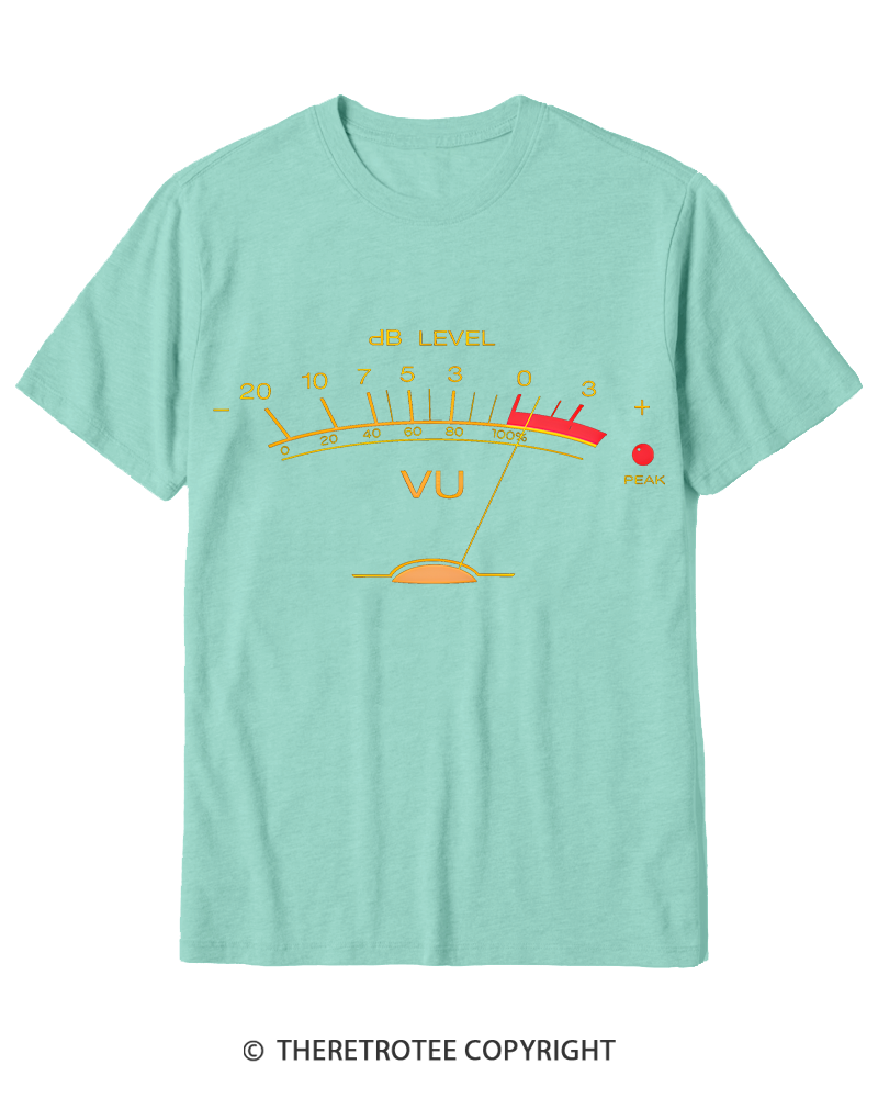 TheRetroTee Volume VU Meter Cotton T-Shirt