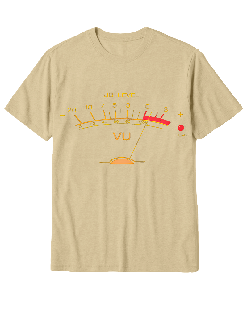 TheRetroTee Volume VU Meter Cotton T-Shirt