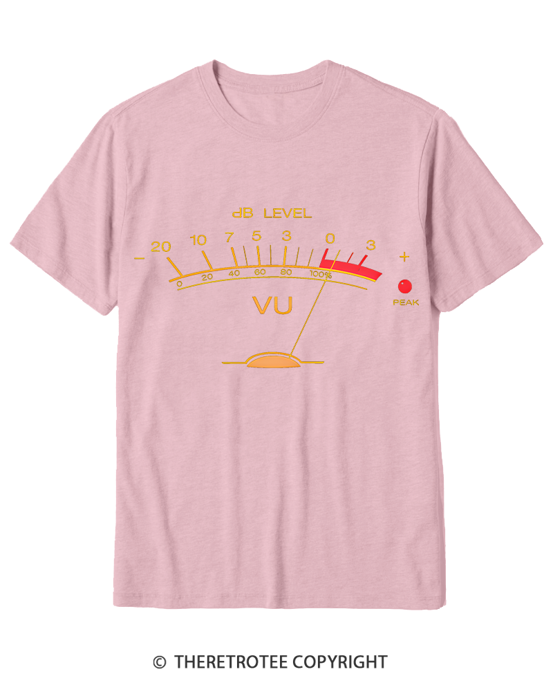 TheRetroTee Volume VU Meter Cotton T-Shirt
