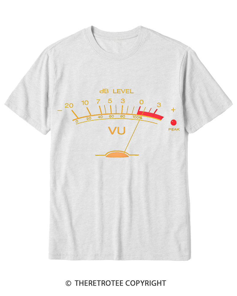 TheRetroTee Volume VU Meter Cotton T-Shirt