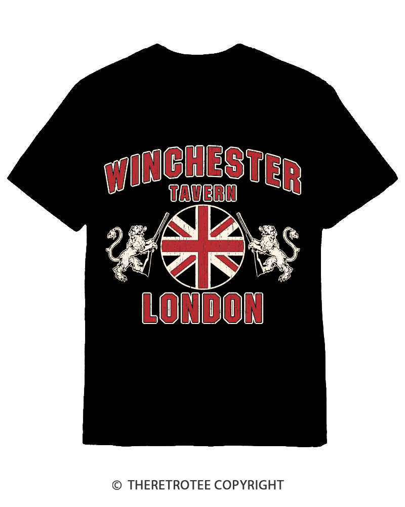 TheRetroTee Winchester Tavern 2000s Cotton T-Shirt