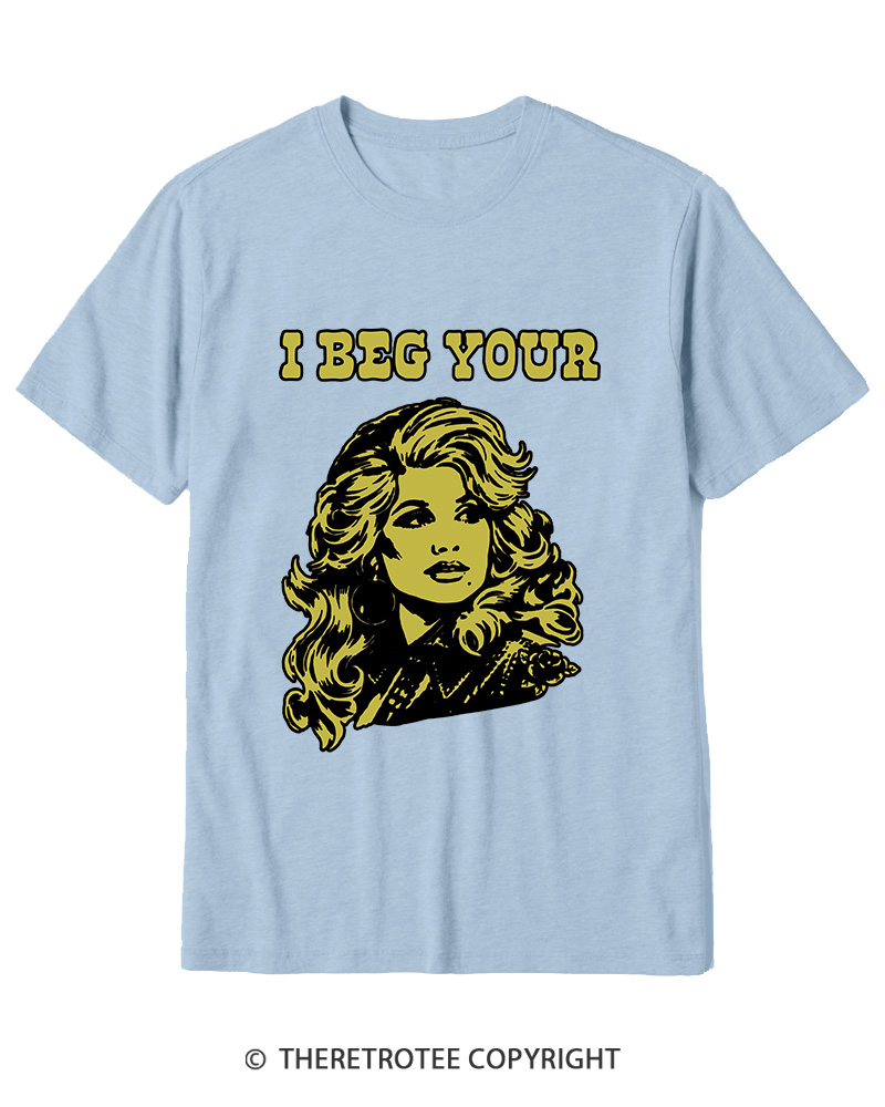 TheRetroTee I Beg Your 1970s Cotton T-Shirt