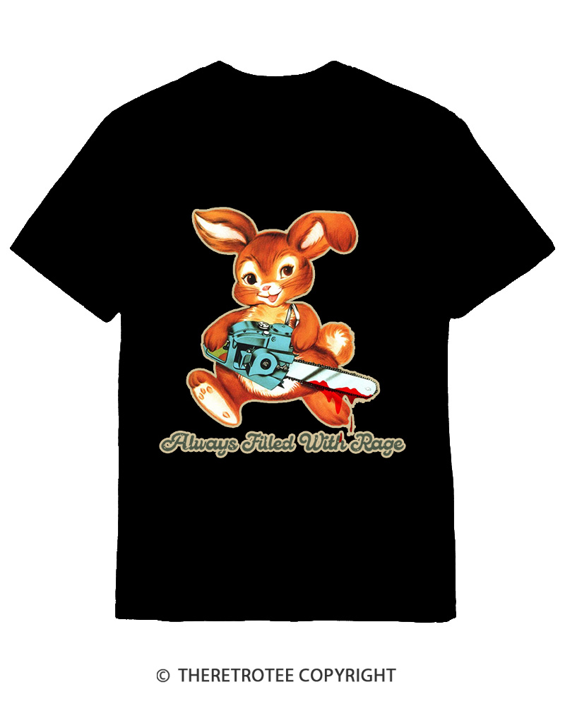 TheRetroTee Always Filled With Rage 1950s Cotton T-Shirt