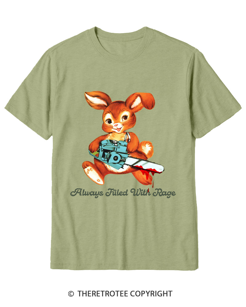 TheRetroTee Always Filled With Rage 1950s Cotton T-Shirt