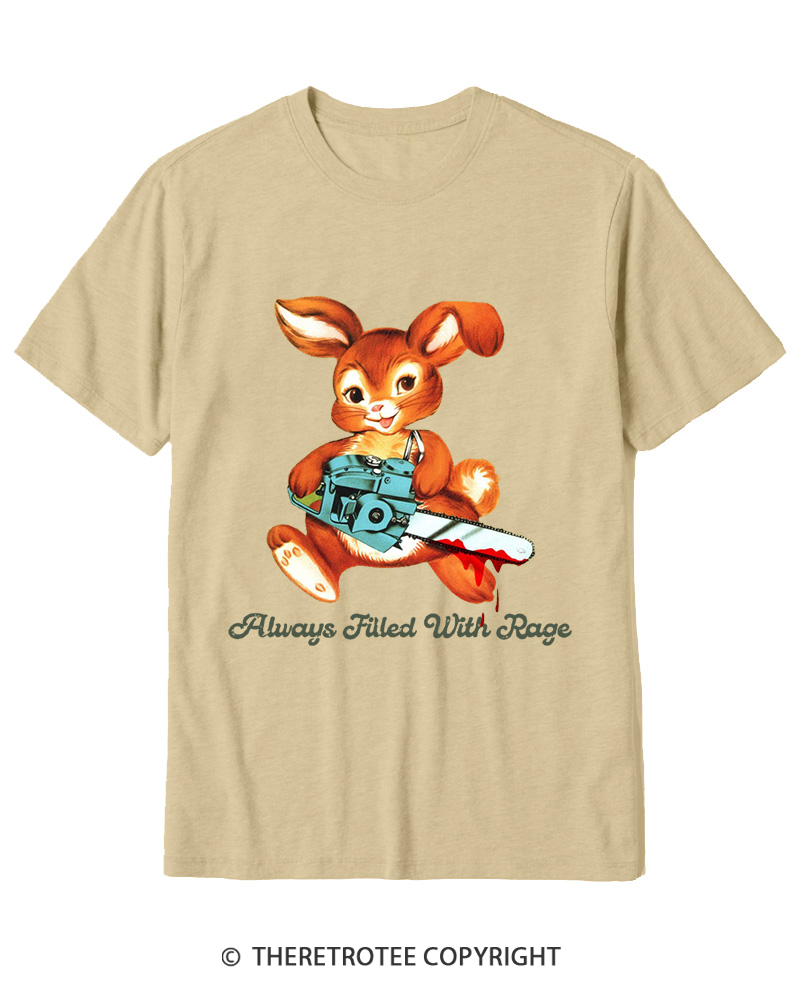 TheRetroTee Always Filled With Rage 1950s Cotton T-Shirt